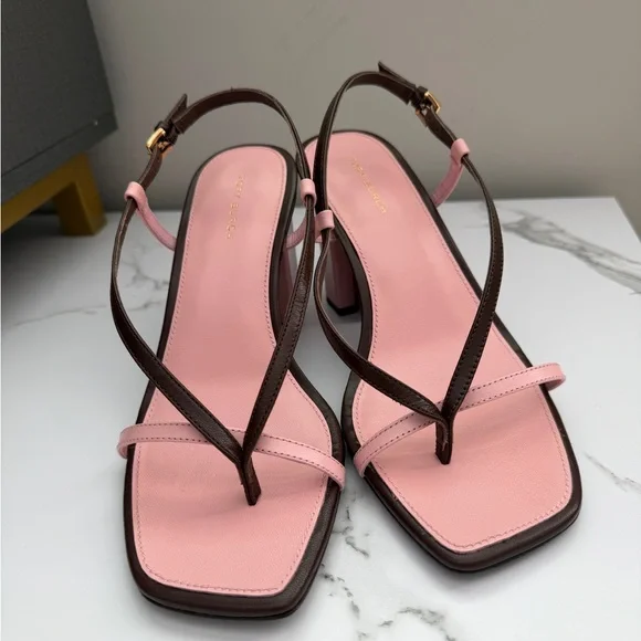 Tory Burch T Stamp Heel Sandals - Picture 3 of 7